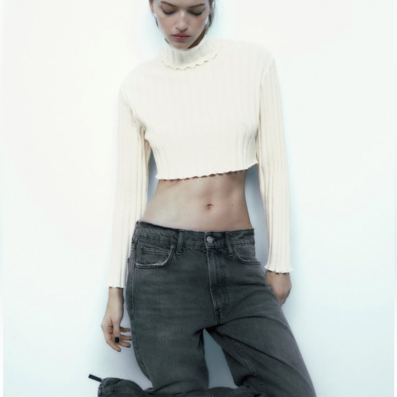 Zara ribbed cropped top - Picture 6 of 6